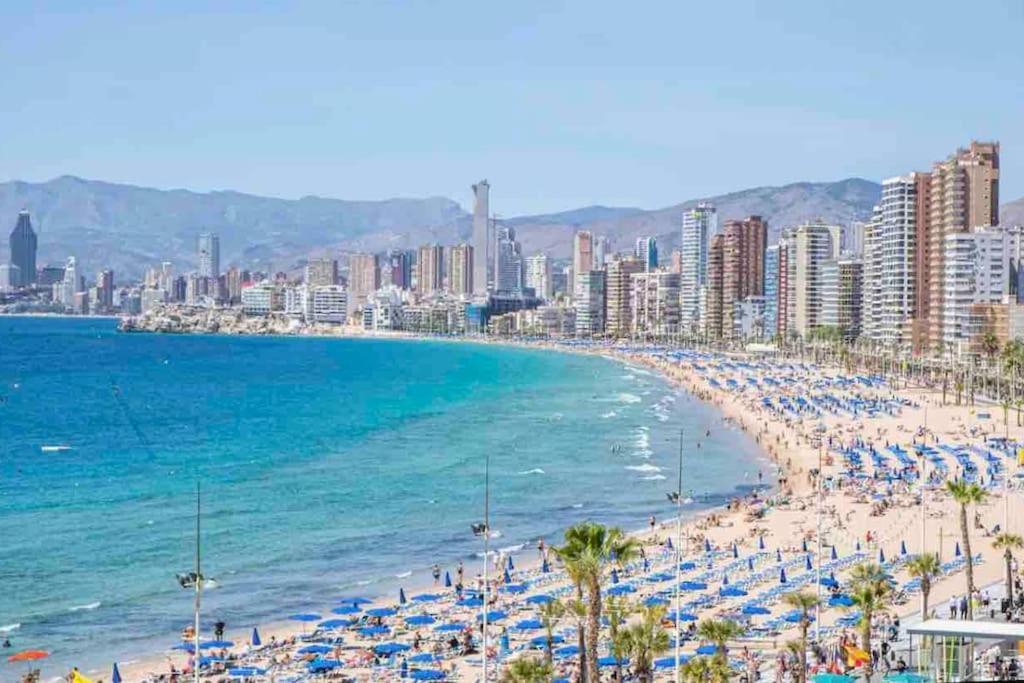 베니돔 Piso 21 Unico A Pie De Playa En Esquina 아파트 외부 사진
